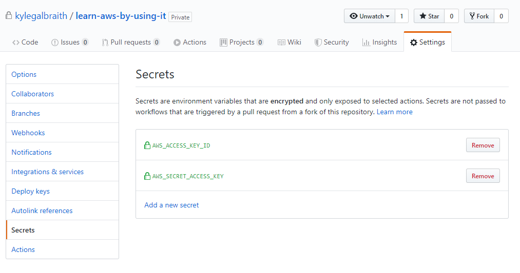 GitHub Secrets